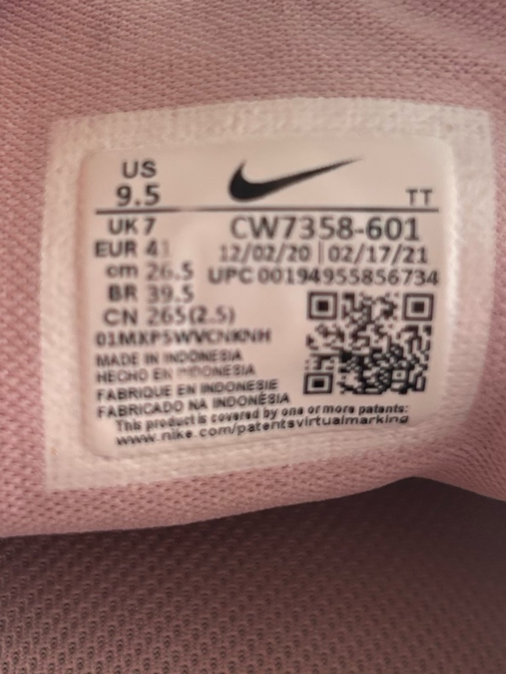 Nike Women's Air Zoom Pegasus 9.5 running shoes mesh Nike React comfortable - Picture 7 of 7